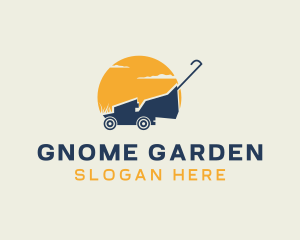 Gardening Lawn Mower logo design