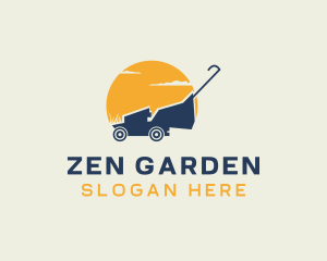 Gardening Lawn Mower logo design