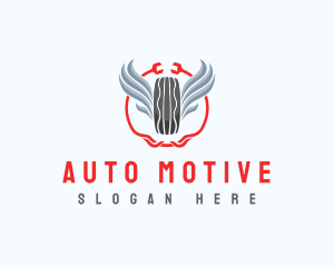 Tire Wings Tool logo design