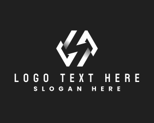 Professional Geometric Letter S logo