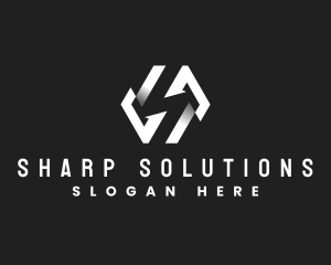 Professional Geometric Letter S logo design