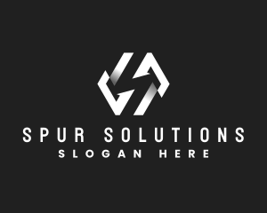 Professional Geometric Letter S logo design