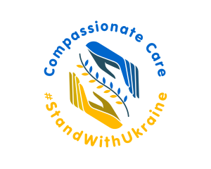 Ukraine Hope Care Hands logo design