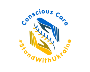 Ukraine Hope Care Hands logo design