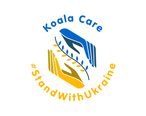 Ukraine Hope Care Hands logo design