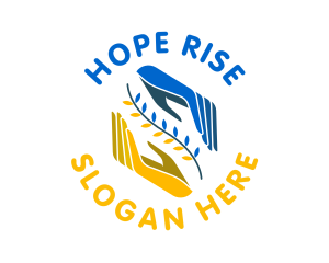 Ukraine Hope Care Hands logo