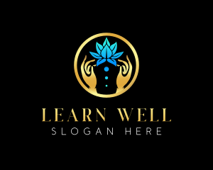 Wellness Lotus Spa logo design