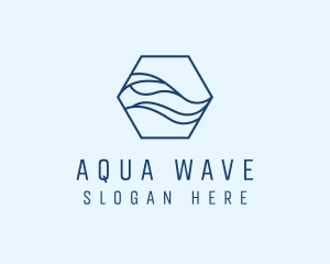 Startup Hexagon Wave logo design