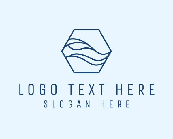 Startup Hexagon Wave logo