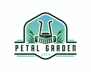 Grass Turf Mower logo design