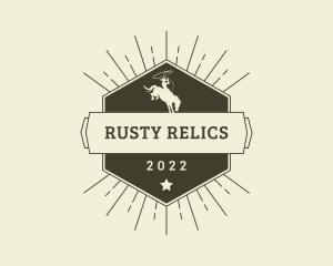 Western Rodeo Cowboy logo design