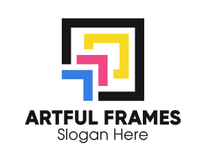 Printing Framing Frame logo design