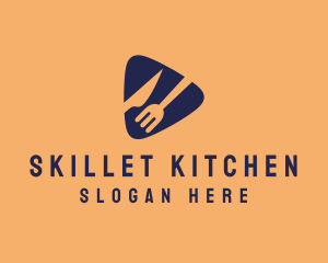 Food Restaurant Cutlery logo design