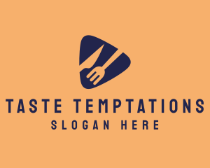 Food Restaurant Cutlery logo design