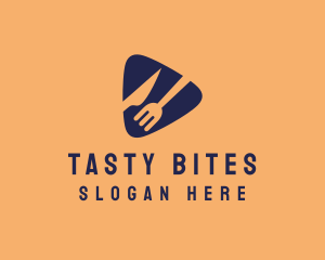 Food Restaurant Cutlery logo design