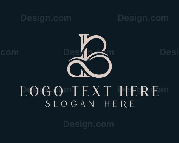 Elegant Flourish Letter B Logo