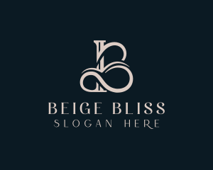 Elegant Flourish Letter B logo design