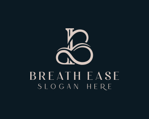 Elegant Flourish Letter B logo design