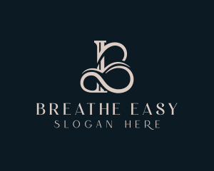 Elegant Flourish Letter B logo design