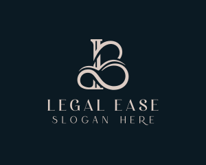 Elegant Flourish Letter B logo