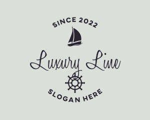 Luxury Yacht Helm logo design