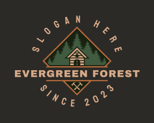 Forest Wood Cabin House logo