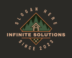 Forest Wood Cabin House logo