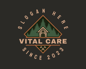Forest Wood Cabin House logo