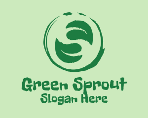 Green Leaf Paint  logo design