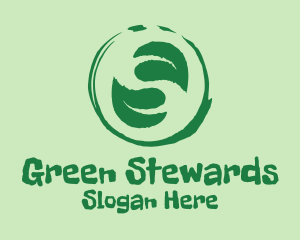 Green Leaf Paint  logo design