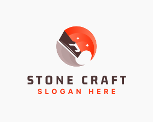 Plastering Cement Tool logo design