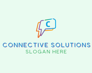 Social Media Communication logo design