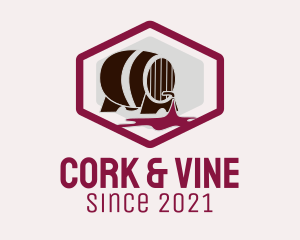 Wine Barrel Badge logo design