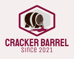 Wine Barrel Badge logo design