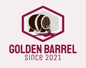 Wine Barrel Badge logo design