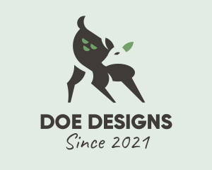 Wild Doe Animal logo