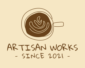 Artisanal Hipster Coffee Cafe logo design