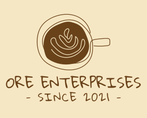 Artisanal Hipster Coffee Cafe logo design