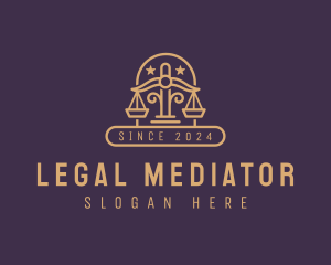 Judicial Justice Scale logo design