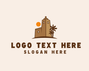 Middle East Desert Fort logo design