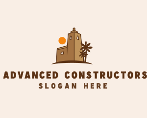 Middle East Desert Fort logo design