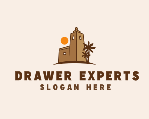 Middle East Desert Fort logo design