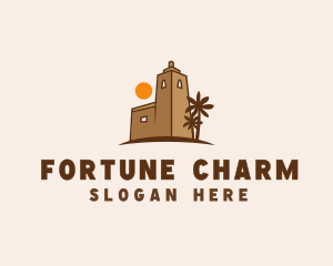 Middle East Desert Fort logo design