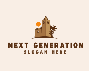 Middle East Desert Fort logo design