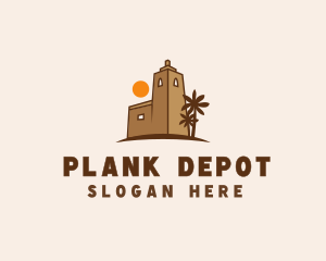 Middle East Desert Fort logo design