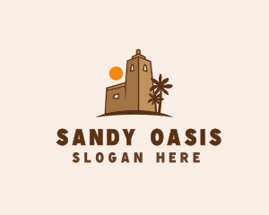 Middle East Desert Fort logo design