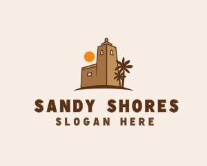 Middle East Desert Fort logo design