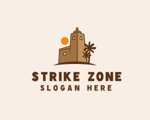 Middle East Desert Fort logo design