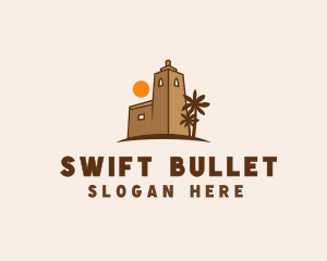 Middle East Desert Fort logo design