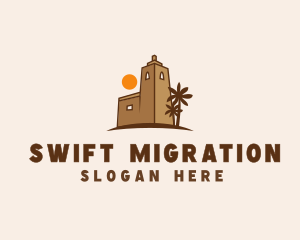 Middle East Desert Fort logo design